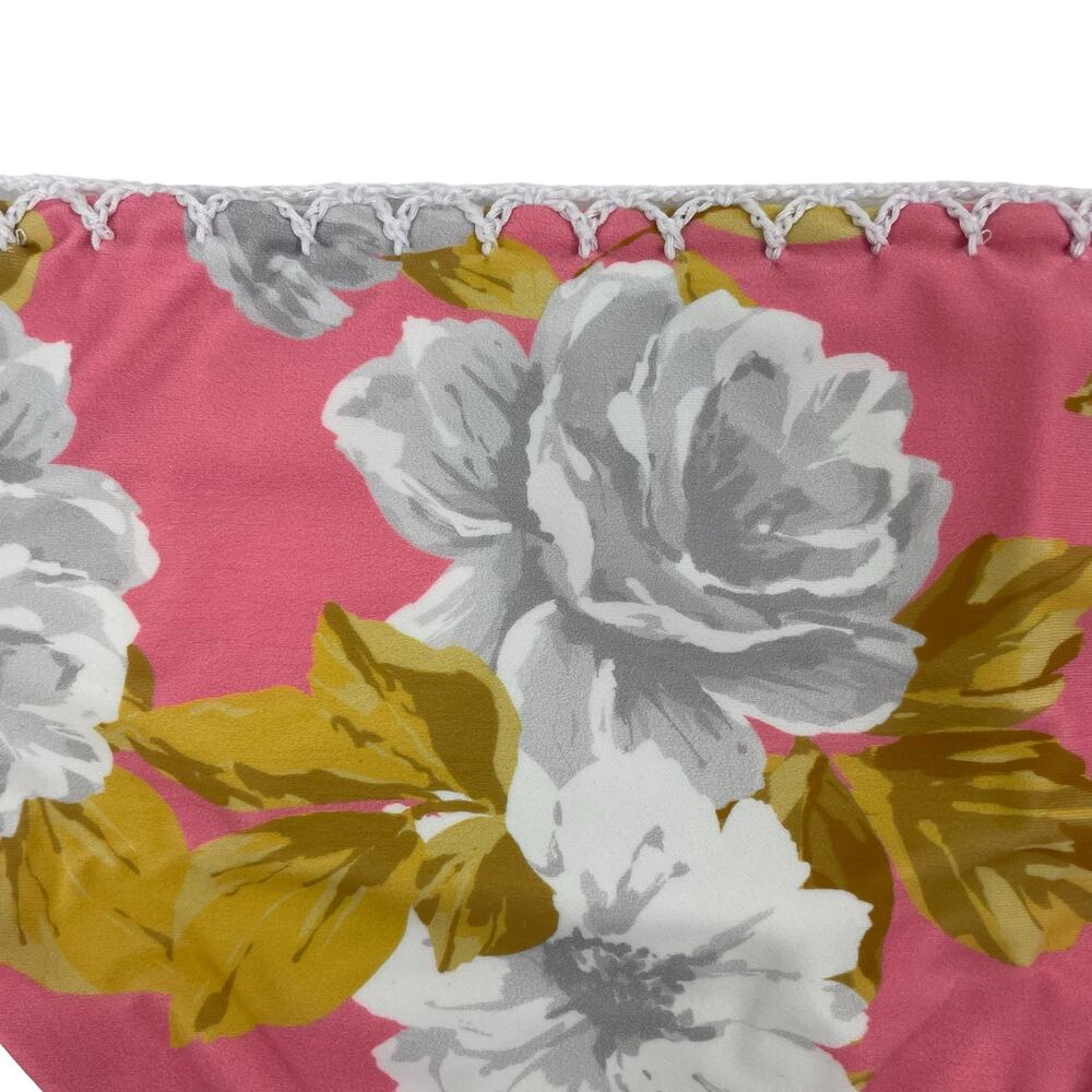 Tularosa Mateo Floral Swim Bikini Bottom Side Cutout Pink Size M - Picture 8 of 9